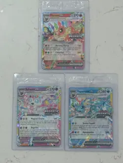 Prismatic Evolutions Surprise Box Sealed Stamp Ex Promo Cards 9/9 Complete Set - Image 4
