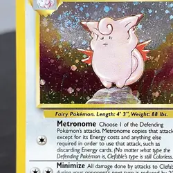 Clefable Holo Rare 5/130 Base Set 2 Pokemon Card WOTC Vintage 2000 NM - Image 2