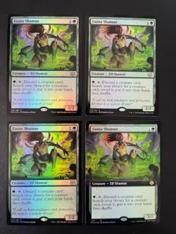MTG- Fauna Shaman x4 - The Brother's War FOIL - Image 1