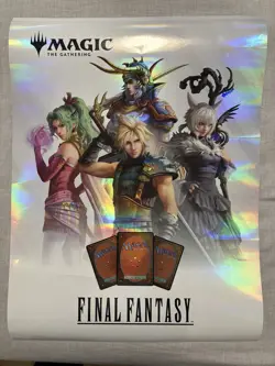 MTG Final Fantasy Foil Promo Poster All Commanders - Image 1
