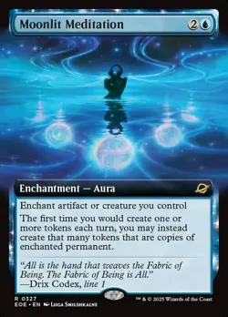 1x (327) Moonlit Meditation - FOIL - EXTENDED ART MTG Edge of Eternities NM Magi - Image 1