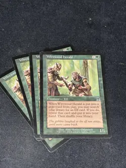 Magic the Gathering Onslaught Wirewood Herald x 4 NM - Image 1