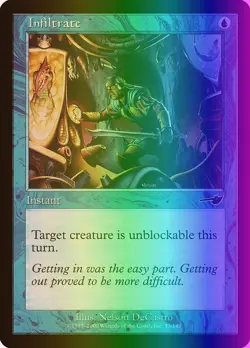 MTG Magic the Gathering Infiltrate (33/143) Nemesis LP FOIL - Image 1
