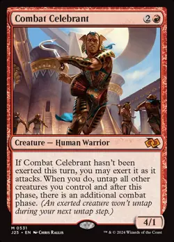 MTG Magic the Gathering Combat Celebrant (531/779) Foundations Jumpstart NM - Image 1