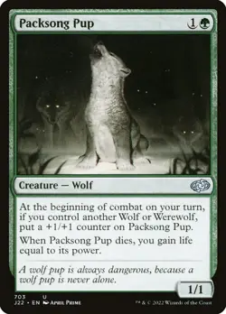 MTG Magic the Gathering Packsong Pup (703/835) Jumpstart 2022 LP - Image 1