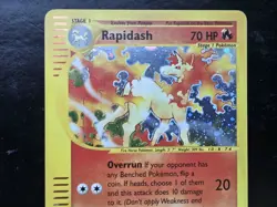 Pokemon Base Set Expedition #.26/165 Holo RAPIDASH never played - Image 2