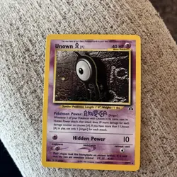 Pokemon TCG Unown [A] 14/75 Neo Discovery Holo Rare Unlimited NM/LP+ - Image 1