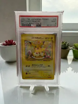 Pokemon 2001 DP-P Promo Pikachu 025/DP-P Regular Japanese PSA 9 - Image 1