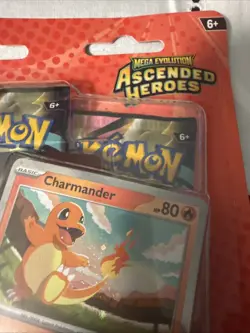 Pokemon’s Ascended Heroes Mega Evolutions Tech Stickers Charmander Set of 8 - Image 4