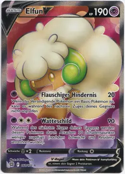 Pokemon Elfun V Full Art Strahlende Sterne 160/172 NM Deutsch - Image 1