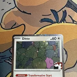 Pokemon Prize Pack Series 6 Ditto Stamped Foil Rare #132 Pokemon 151 MEW - Image 2