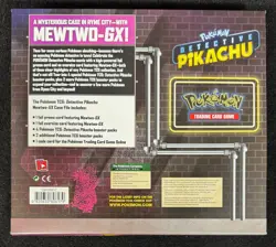 POKEMON Detective Pikachu MEWTWO GX Case File Box NICE! - Image 4