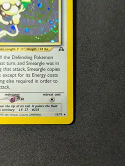 Pokemon TCG Smeargle Neo Discovery Holo 11/75 LP+ SWIRL - Image 4