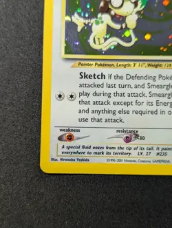 Pokemon TCG Smeargle Neo Discovery Holo 11/75 LP+ SWIRL - Image 5