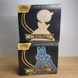 BOXES & INSERTS ONLY - Pokemon TCG Mega Evolution Elite Trainer Box - 2 Boxes - Image 1