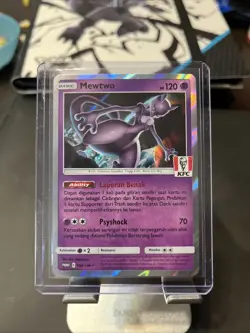🧬💎 | Pokemon Mewtwo Promo KFC 184/SM-P Stamped Pokemon Indonesia MP+LP- #16D - Image 1