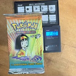 WOTC Pokemon Booster Pack Gym Heroes 2000 Erika Artwork Vintage SEALED Heavy 21g - Image 1