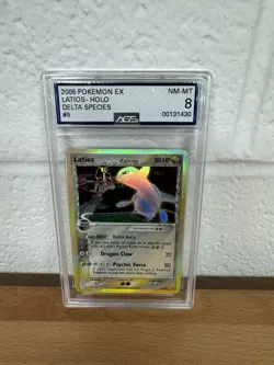 2005 POKEMON EX DELTA SPECIES #9 LATIOS HOLO AGS 8 PSA CGC - Image 1