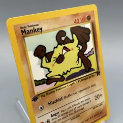 Mankey 61/82 - Team Rocket - 1st Edition - Pokemon TCG - Image 1