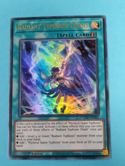 YuGiOh Doom of Dimension - RADIANT TYPHON CHANT - DOOD-EN061 Ultra Rare 1st Ed - Image 1