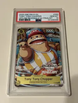 2025 ONE PIECE EN TONY TONY CHOPPER OFFLINE REGIONALS S2 FINALIST PSA 10 - Image 1