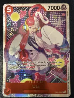 One Piece TCG - Uta PRERELEASE ENGLISH EB03-003 HEROINES SR - Near Mint - Image 1