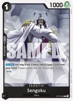 One Piece Sengoku (ST19-002/7) Starter Deck 19 BLACK Smoker NM - Image 1