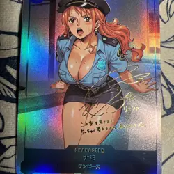 ONE PIECE Nami Sexy Goddess Waifu Anime Doujin Card Signature Card - Image 3