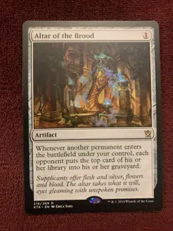 Altar of the Brood Artifact Khans of Tarkir Magic Gathering Card NM Condition - Image 1