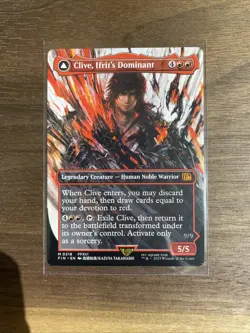 MTG Final Fantasy English Clive, Ifrit's Dominant Borderless 0318 Non-Foil - Image 1