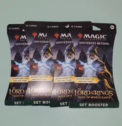 (4) Magic The Gathering Lord of The Rings Tales of Middle-Earth Set Booster NEW - Image 1
