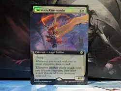 Firemane Commando (Extended Art) Commander: March of the Machine Foil Rare NM - Image 1