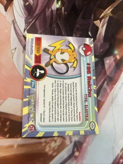 1999 Pokemon TV Animation Series 1 Raichu #26 - Blue Logo - NM - Image 2