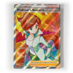 Pokemon - Professor's Research - SWSH152 - Black Star Promo - Full Art Trainer - Image 1