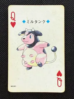 Pokemon Miltank Queen of Hearts Gold Deck Ho-oh Playing Card Poker Nintendo - Image 1