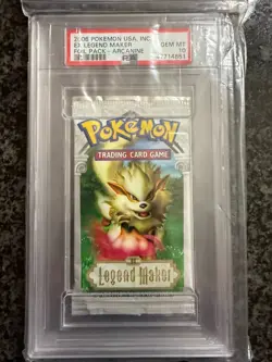 2006 Pokemon USA Ex Legend Maker Blister Pack - Arcanine Art - PSA 10 Gem Mint - Image 1