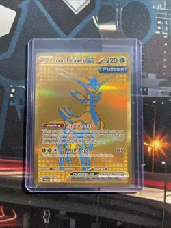 Pokemon TCG Iron Leaves EX Gold 176/131 Prismatic Evolutions M/NM - Image 1