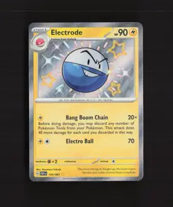 Electrode 134/091 Paldean Fates Shiny Holo Rare Pokemon Card NM - Image 1