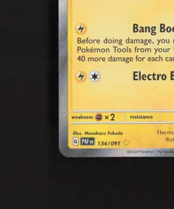 Electrode 134/091 Paldean Fates Shiny Holo Rare Pokemon Card NM - Image 5