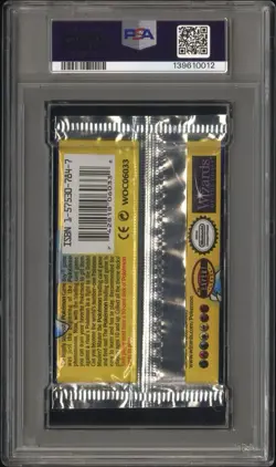 1999 Pokemon Base Set Unlimited Blastoise Sealed Pack PSA 9 MINT – Thin Font - Image 4