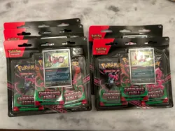 Pokemon SHROUDED FABLE 3 Pack Blister [Pecharunt] x 5 Sealed/New - Image 1