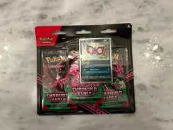 Pokemon SHROUDED FABLE 3 Pack Blister [Pecharunt] x 5 Sealed/New - Image 2