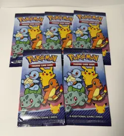 Pokemon 25th Anniversary Celebrations McDonalds Booster Packs (x5) - Image 2