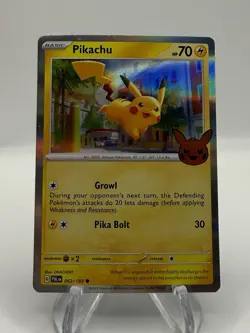 2024 Pokemon TCG Trick or Trade - Pikachu Reverse Holo #062/193 NM - Image 1