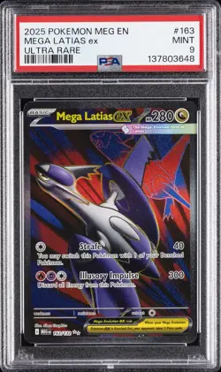 2025 POKEMON MEG EN-MEGA EVOLUTION ULTRA RARE #163 MEGA LATIAS EX PSA 9 - Image 1