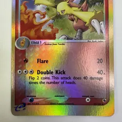 COMBUSKEN — Reverse Holo, Ruby & Sapphire EX, NM, 28/109⍣ (Pokemon TCG, 2003) - Image 3