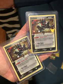 2 x Pokemon Greninja Gold Star SWSH144 Black Star Promo Celebrations ETB - Image 1