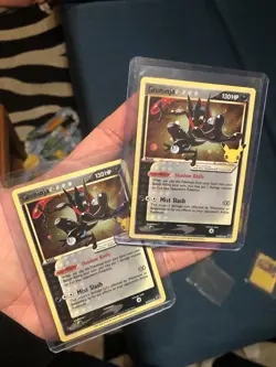 2 x Pokemon Greninja Gold Star SWSH144 Black Star Promo Celebrations ETB - Image 3