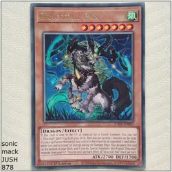 Dracotail Pan - JUSH-EN003 - Rare 1st Edition Yugioh - Image 1