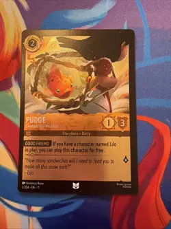Disney Lorcana Winterspell (11) COLD FOIL #3 Pudge - Controls the Weather - Image 1